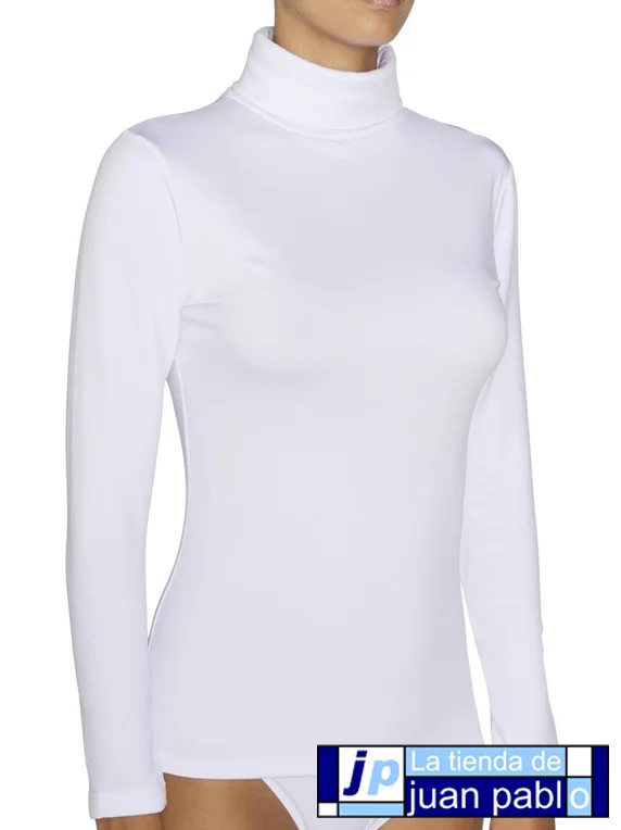 ISABEL MORA 70003 Camiseta Térmica Manga Larga Cuello Cisne - Imagen 2