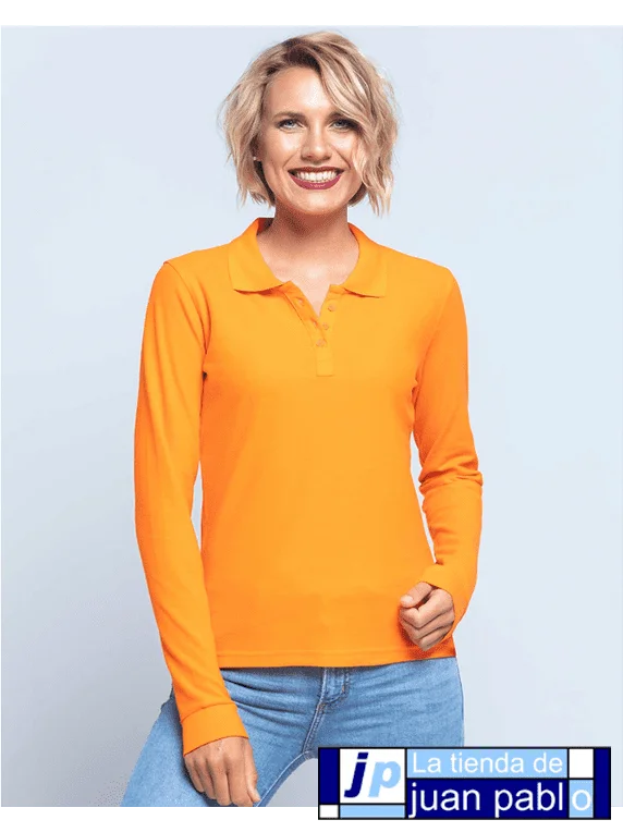JHK POPL200LS Polo Mujer Manga Larga - Imagen 2