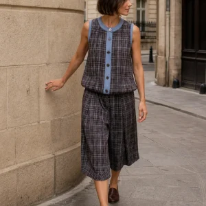 Falda pantalón cuadros