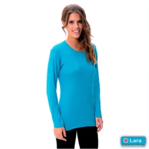 LARA 9712 Camiseta Mujer de Manga Larga