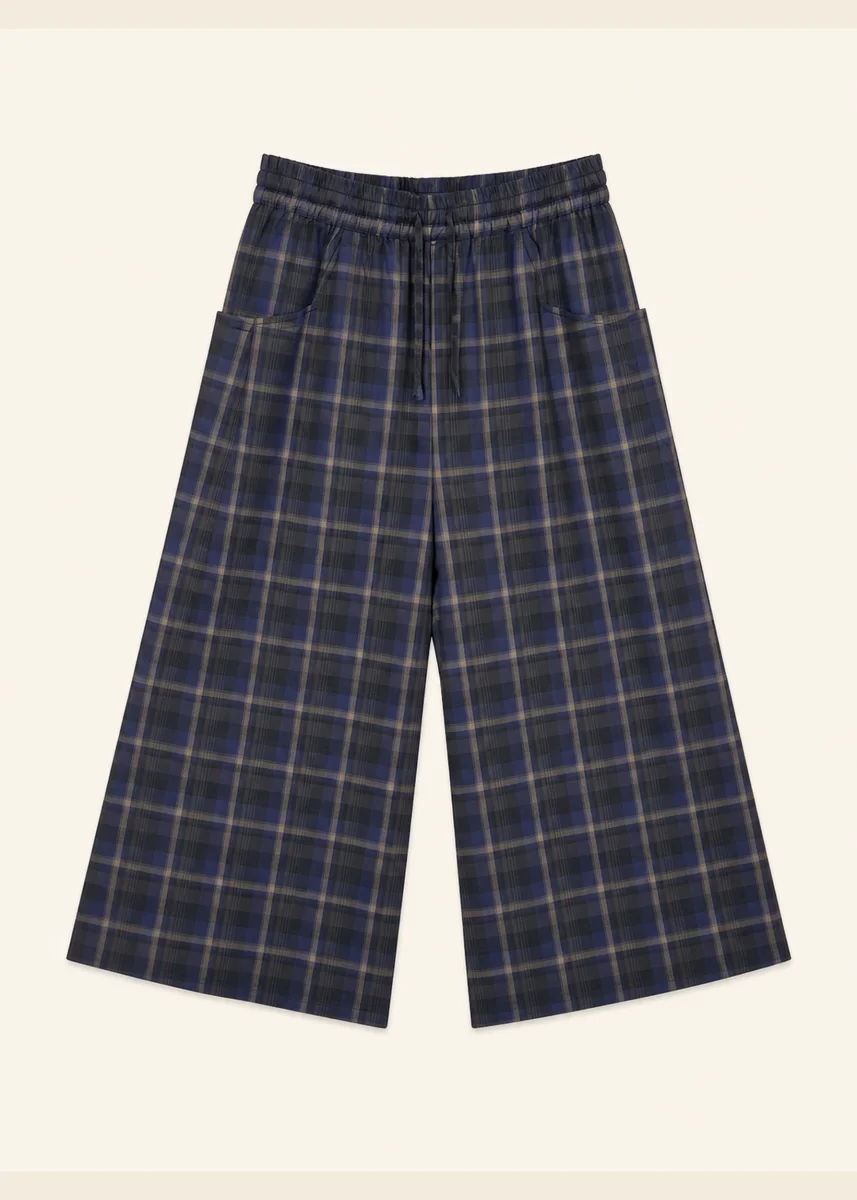 Pantalones anchos cuadros - Imagen 5