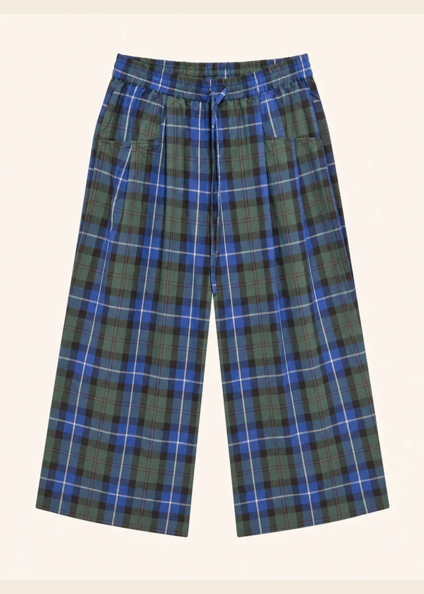 Pantalones anchos cuadros - Imagen 3