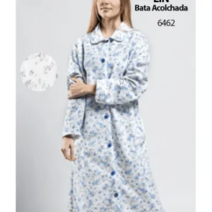 LIN 6462 Bata Acolchada Estampada