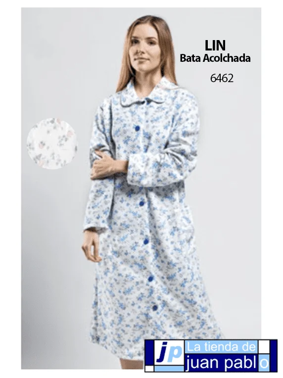 LIN 6462 Bata Acolchada Estampada - Imagen 2