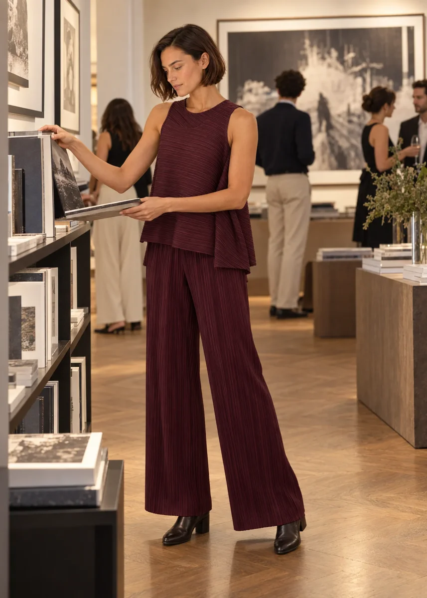 Pantalones plisados - Imagen 2