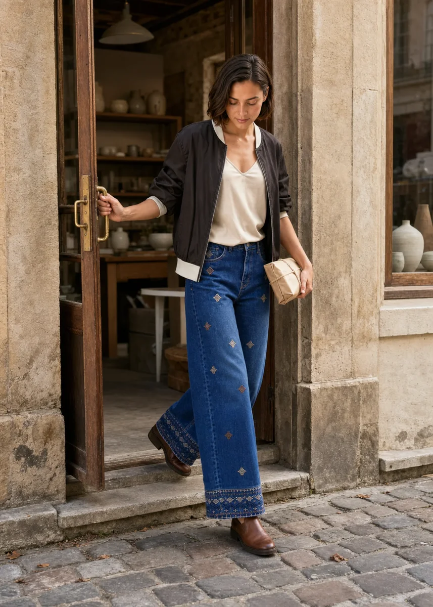 Jeans bordados