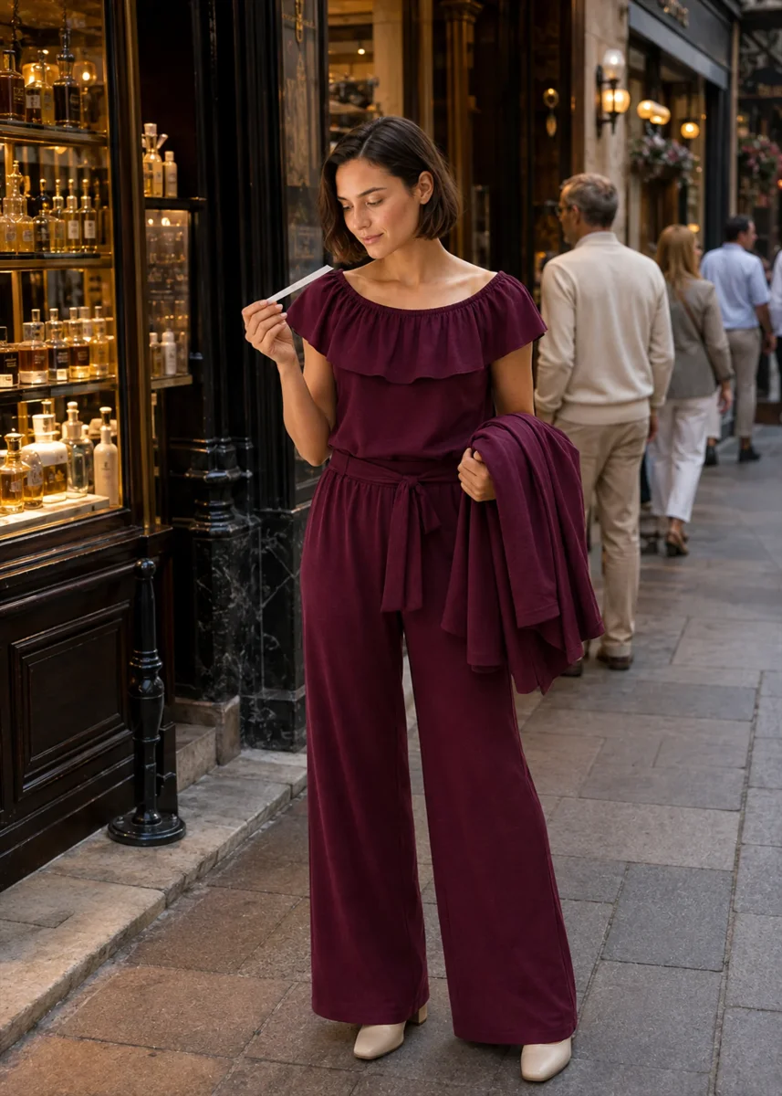 Pantalones fluidos lazo