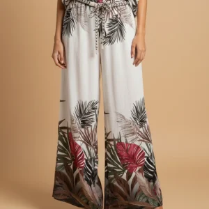 Pantalones estampados palazzo
