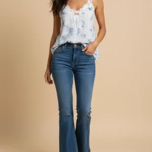 Top tie dye guipur