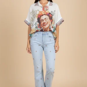 Camisa oversize estampada