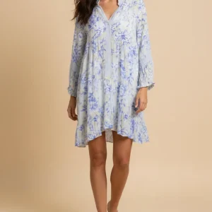 Vestido estampado corto