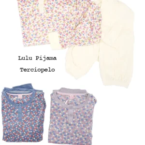 LULU Pijama de Señora de Terciopelo