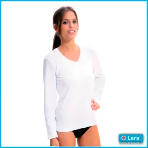 LARA 8310 Camiseta Térmica Manga Larga Algodón