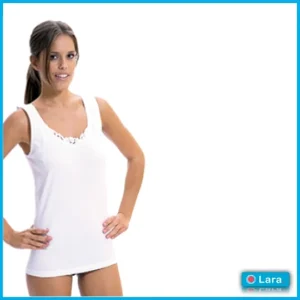 LARA 9720 Camiseta de Tirante con Aplique