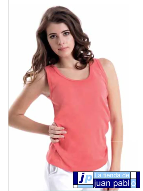 LARA 9748 Camiseta Manga Tirante Canalé - Imagen 2