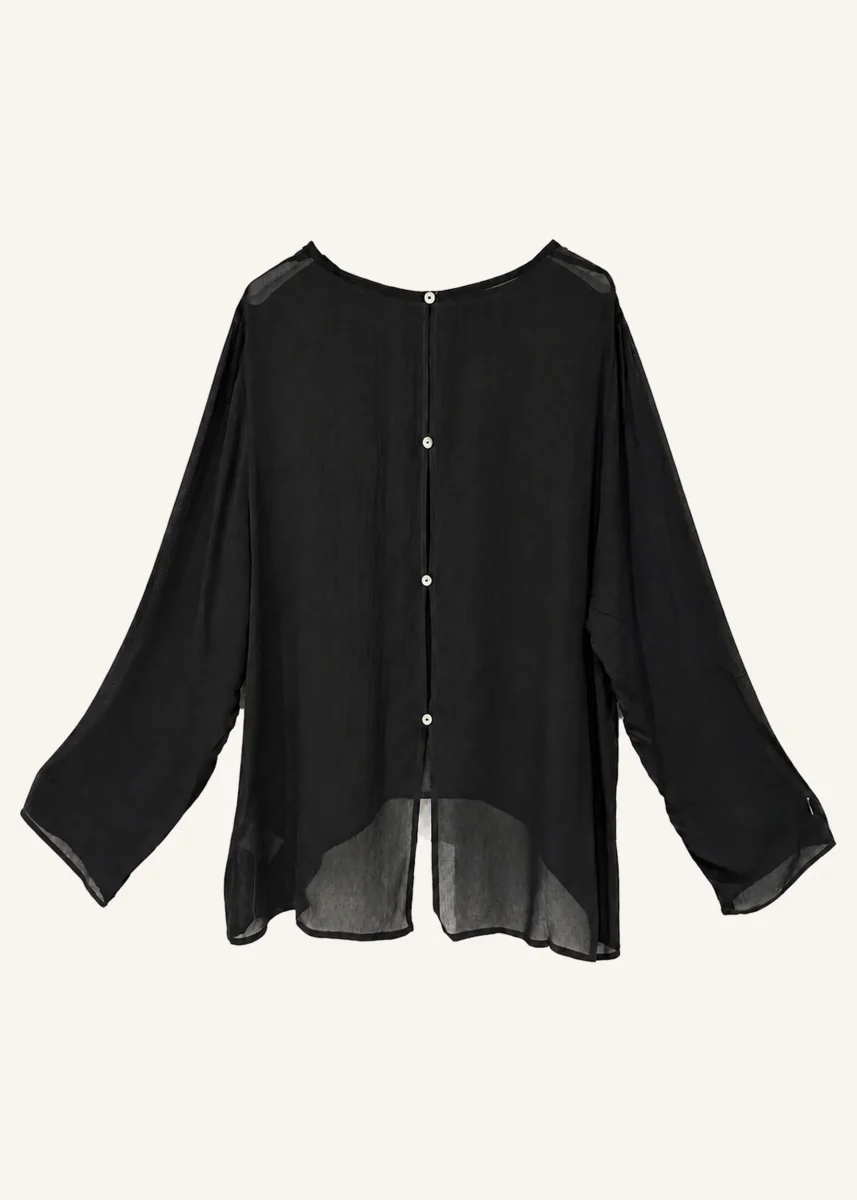Blusa seda espalda botones - Imagen 8