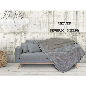 MILAROSA Manta Velvet con Reverso Sherpa