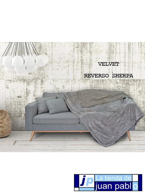 MILAROSA Manta Velvet con Reverso Sherpa