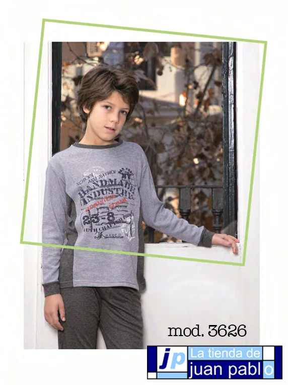 MUSLHER Pijama Infantil Niño Interlock - Imagen 3