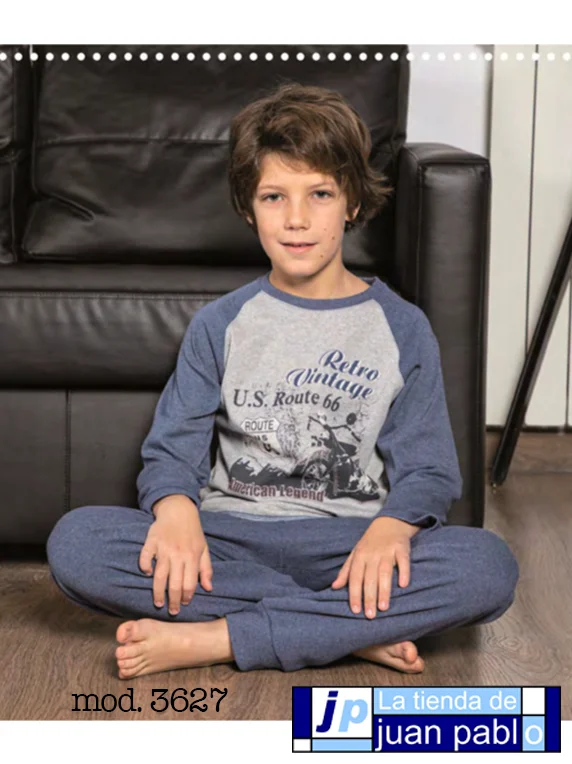 MUSLHER Pijama Infantil Niño Interlock - Imagen 2