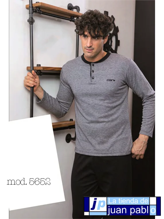 MUSLHER Pijama Caballero Interlock - Imagen 3
