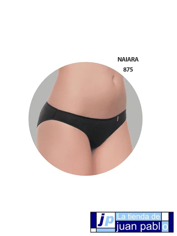 NAIARA 875 Bikini Bajo Poliamida Lisa Talla Única Pack 2 Unidades