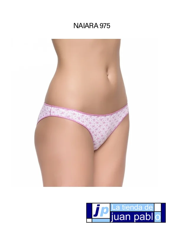 NAIARA 975 Bikini Bajo Poliamida Estampada Talla Única Pack 2 Unidades