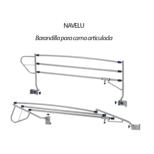 NAVELU Barandilla Homolagada para Cama Articulada