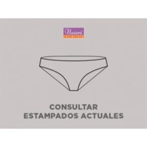 NAIARA 247 Bikini Algodón con Puntilla Talla Única Pack 2 Unidades