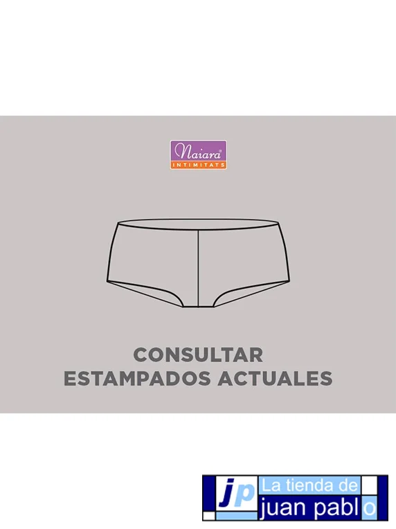 NAIARA 690 Culotte Algodón Estampado Talla Única Pack 2 Unidades - Imagen 4