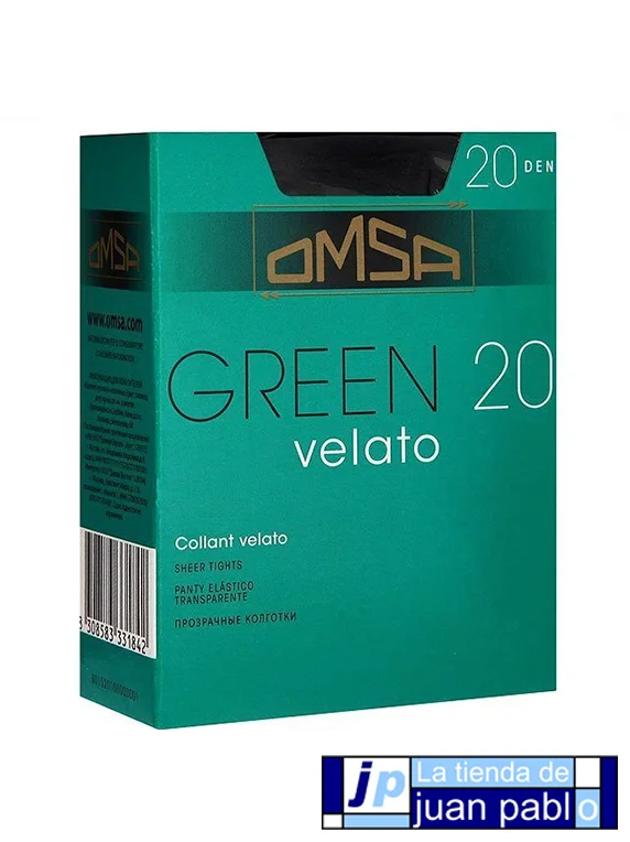 OMSA 034 Panty Green 20 DEN 2 Pares - Imagen 2