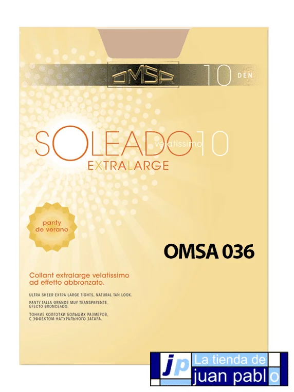 OMSA 036 Panty Soleado 10 DEN Talla XL - Imagen 2