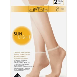 OMSA 097 Mini Media Tobillera Verano 8 DEN Pack 2 Pares