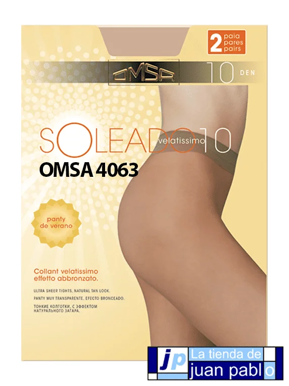 OMSA 4063 Panty Soleado 10 DEN Pack 2 Pares - Imagen 2
