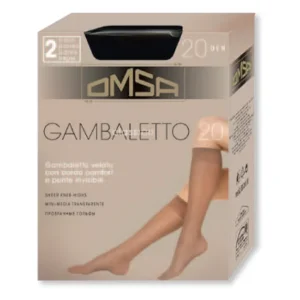 OMSA 057 Mini Media Calcetín Gambaletto 20 DEN Pack 2 pares