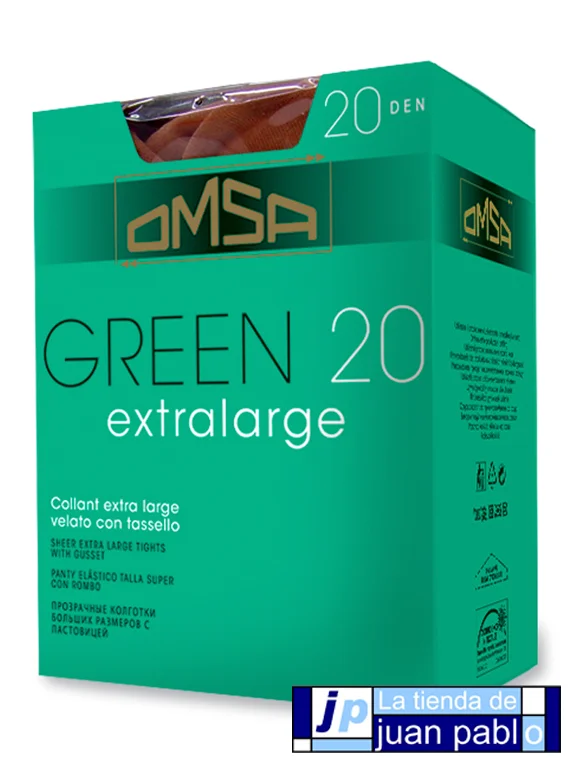OMSA 092 Panty Green 20 DEN ExtraLarge