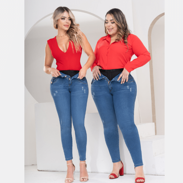 Jeans Colombianos Push Up con Faja 2692FAJA