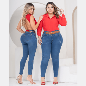 Jean Colombiano Push Up Levantacola 2692W