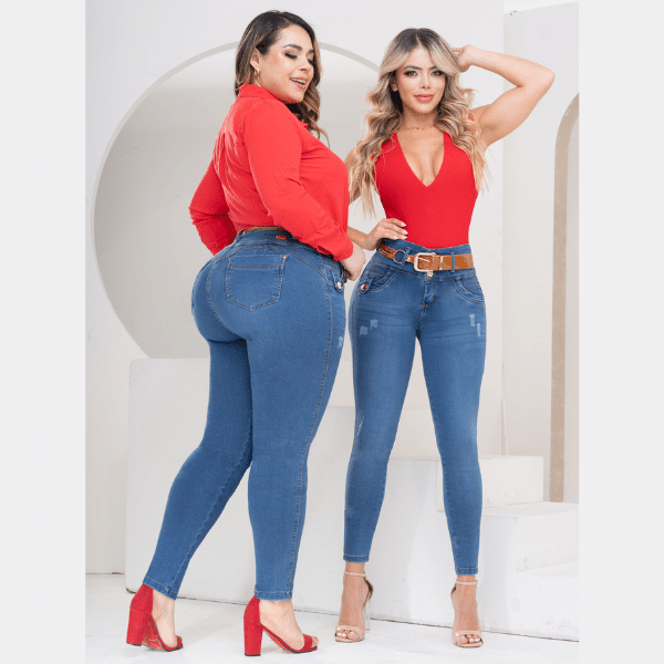Jeans Colombianos Push Up con Faja 2692FAJA - Imagen 4