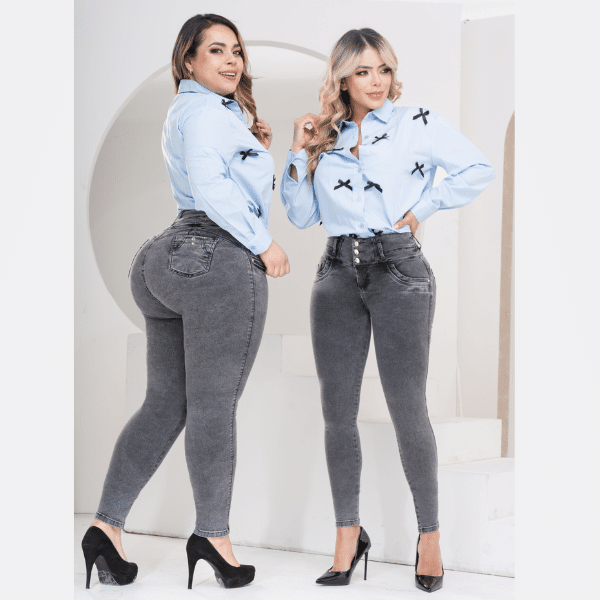 Pantalón Colombiano Push-Up Con Bolsillos 2695W - Imagen 3