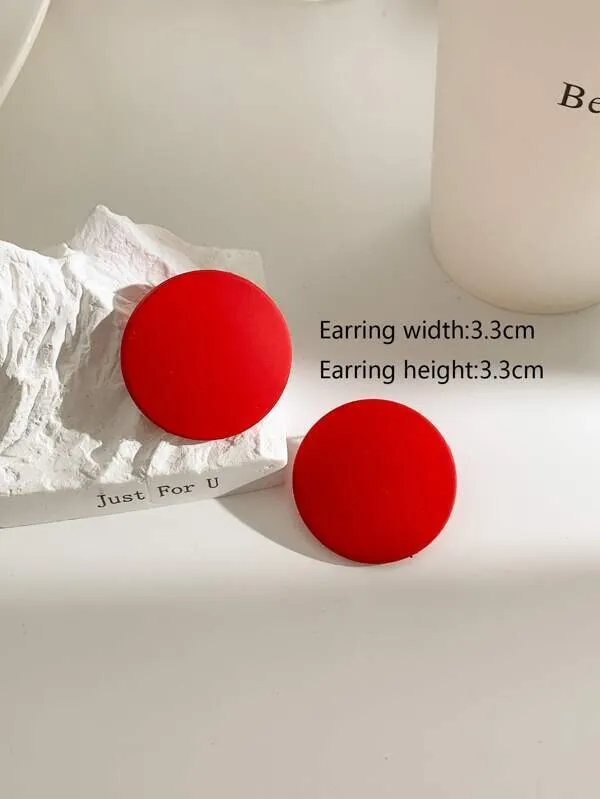 Pendientes geométricos redondos - Imagen 7