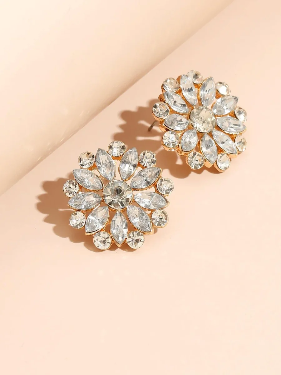 Pendientes diseño de flor en cristal, Agata - Imagen 6