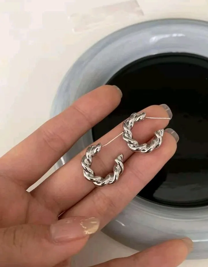 Pendientes de metal diseño de aro abierto, Gala - Imagen 6