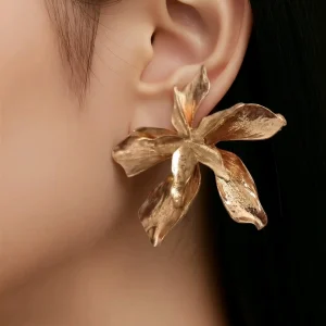 Pendientes geométricos dorados,Nuria