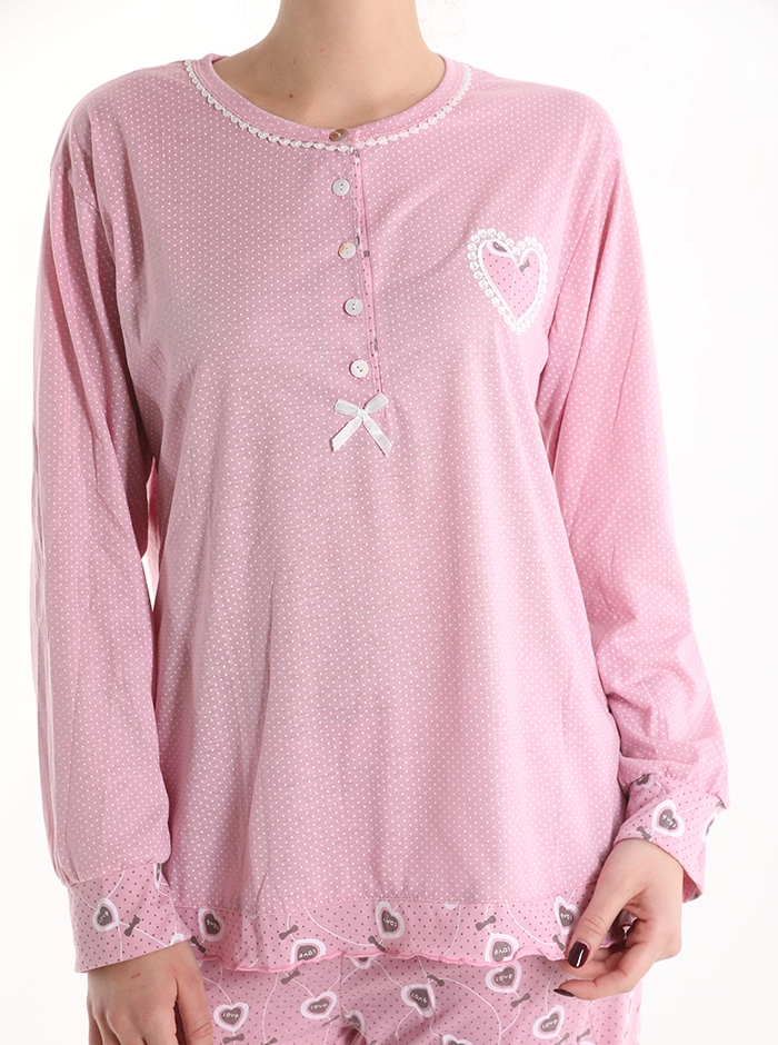 Pijama completo corazones - Imagen 4
