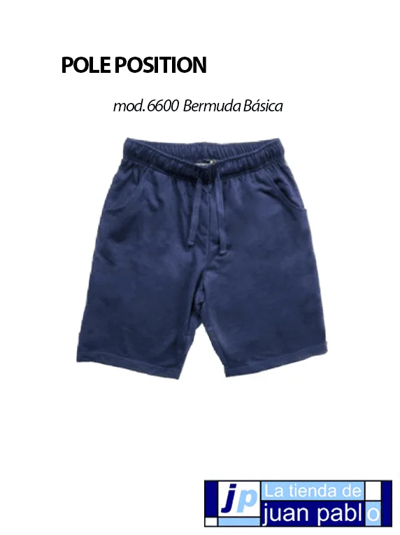 POLE POSITION Bermuda Felpiña Básica