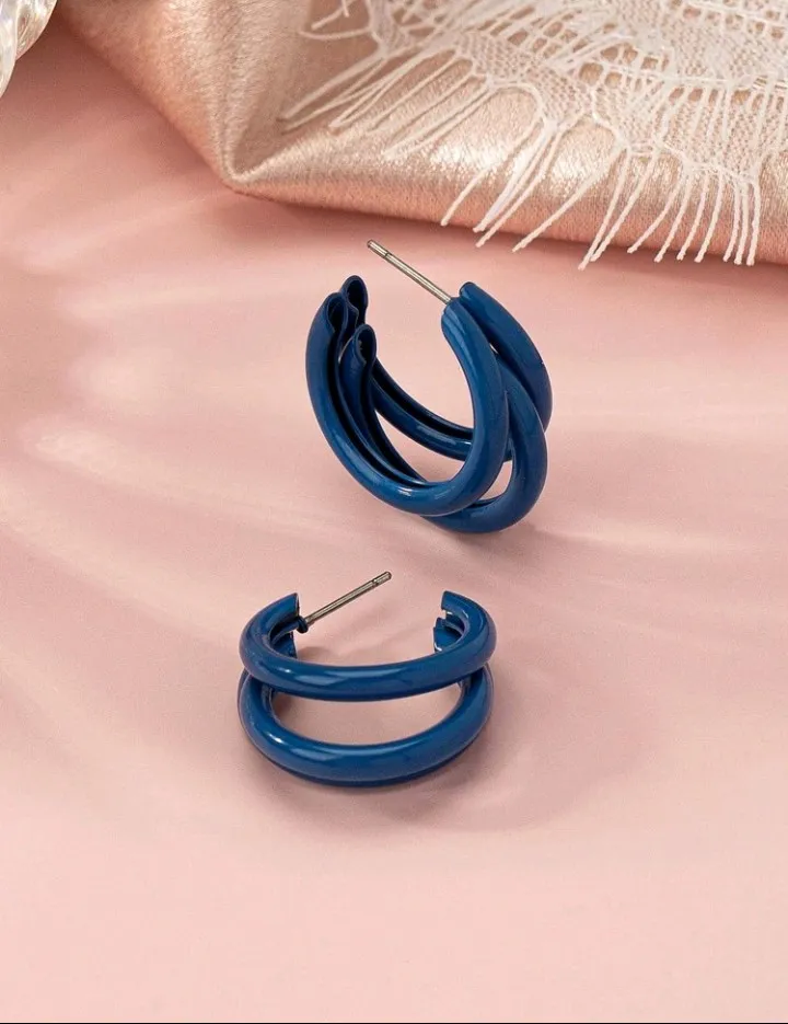 Pendientes geométricos de 3 aretes, Aina - Imagen 6