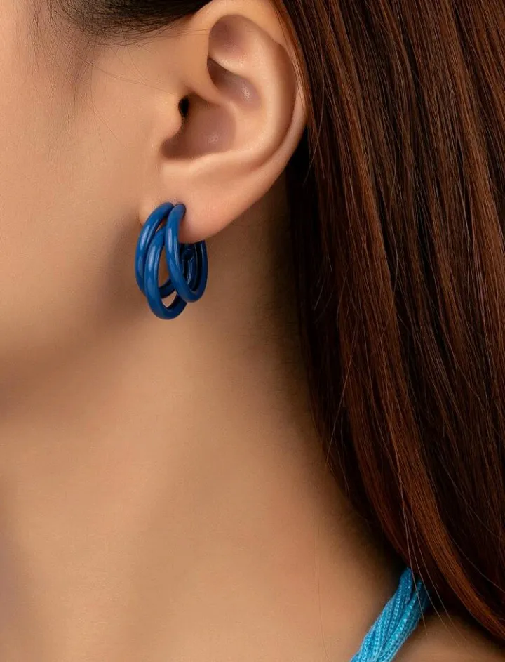 Pendientes geométricos de 3 aretes, Aina - Imagen 3
