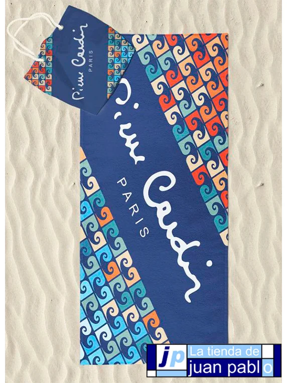 PIERRE CARDIN Toalla Playa+Bolso 100x180cm - Imagen 2