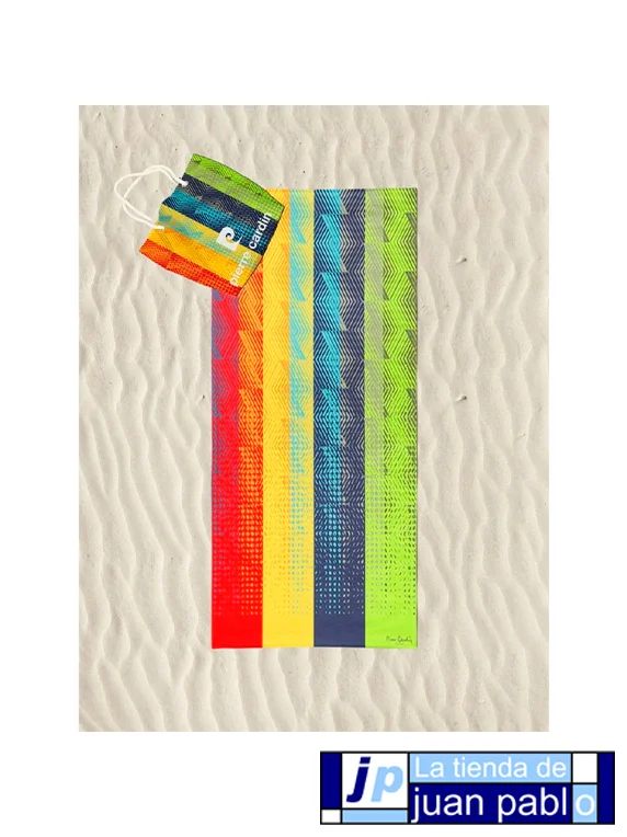 PIERRE CARDIN Toalla Playa+Bolso 100x180cm - Imagen 4